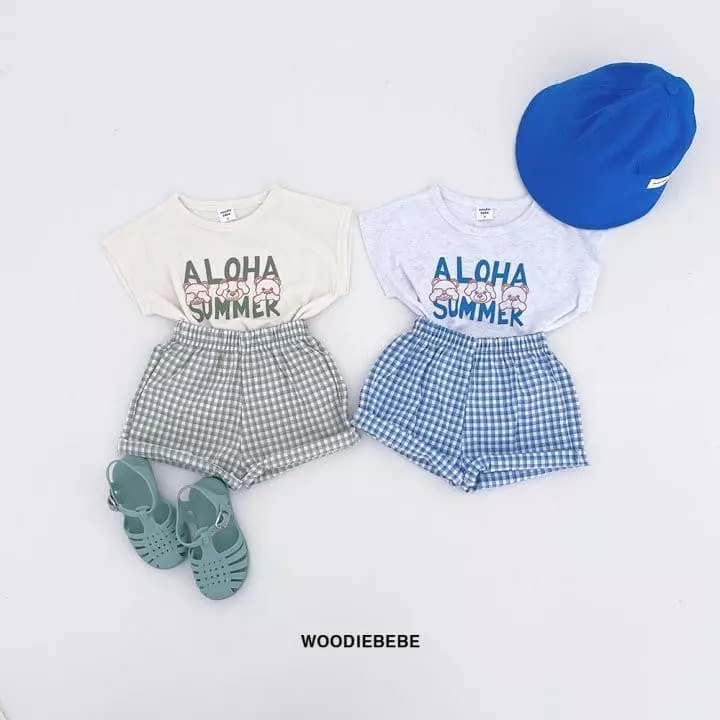 Woodie - Korean Children Fashion - #Kfashion4kids - Hawaii Top Bottom Set - 8