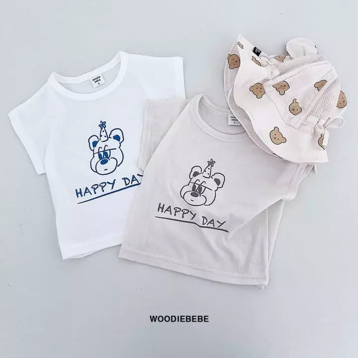 Woodie - Korean Children Fashion - #childofig - Happy Day Tee