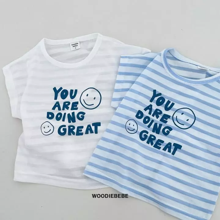 Woodie - Korean Children Fashion - #childrensboutique - Smile Tee