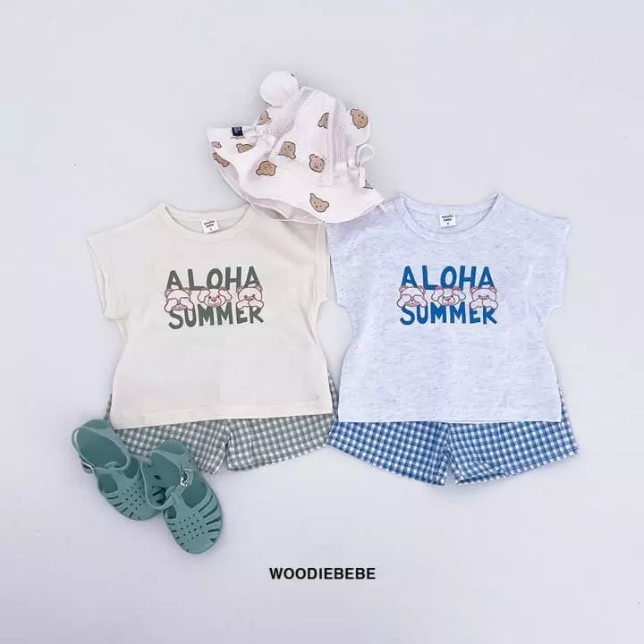 Woodie - Korean Children Fashion - #childrensboutique - Hawaii Top Bottom Set
