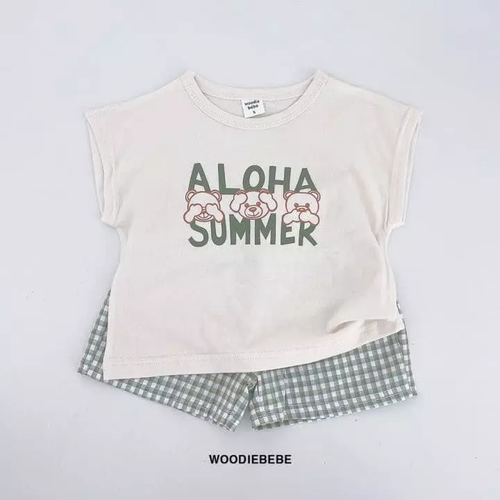 Woodie - Korean Children Fashion - #designkidswear - Hawaii Top Bottom Set - 2