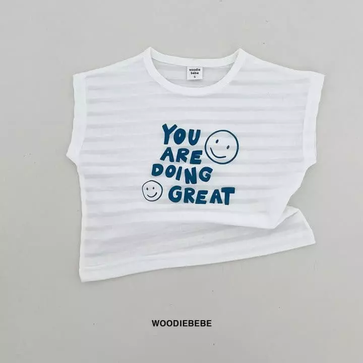 Woodie - Korean Children Fashion - #discoveringself - Smile Tee - 3