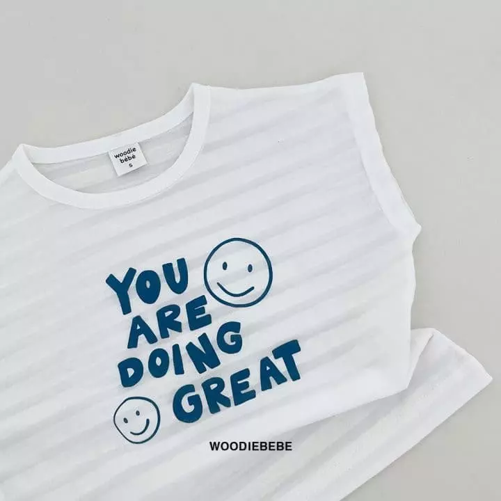 Woodie - Korean Children Fashion - #discoveringself - Smile Tee - 4