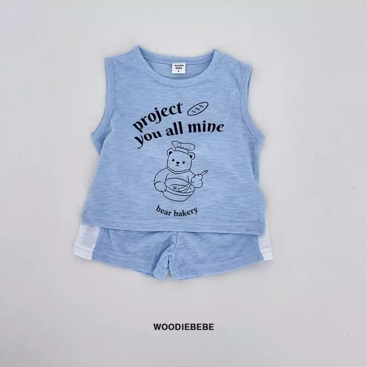 Woodie - Korean Children Fashion - #fashionkids - Cooking Top Bottom Set