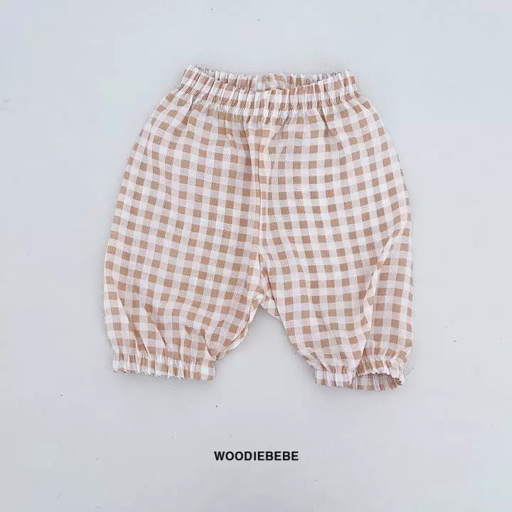 Woodie - Korean Children Fashion - #kidsshorts - Check Pants - 3