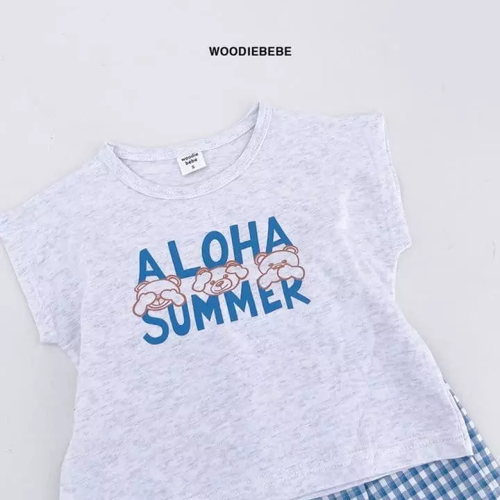 Woodie - Korean Children Fashion - #kidsstore - Hawaii Top Bottom Set - 6