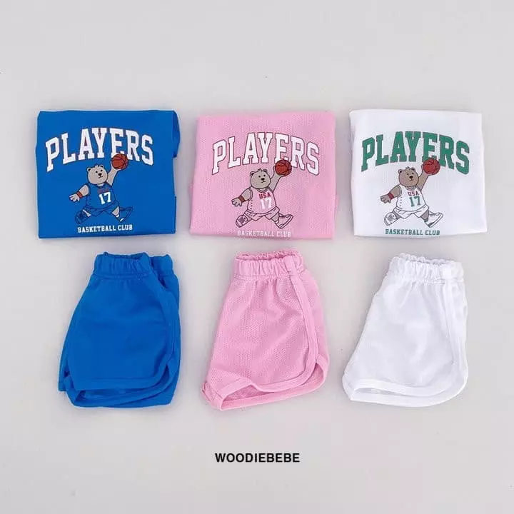 Woodie - Korean Children Fashion - #kidsshorts - Dunk Top Bottom Set - 4