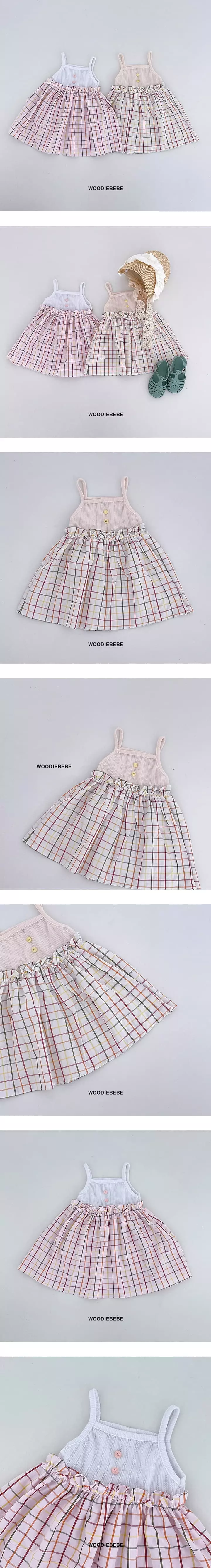 Woodie - Korean Children Fashion - #kidsstore - Check One-piece