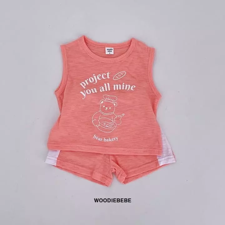 Woodie - Korean Children Fashion - #kidsstore - Cooking Top Bottom Set - 4