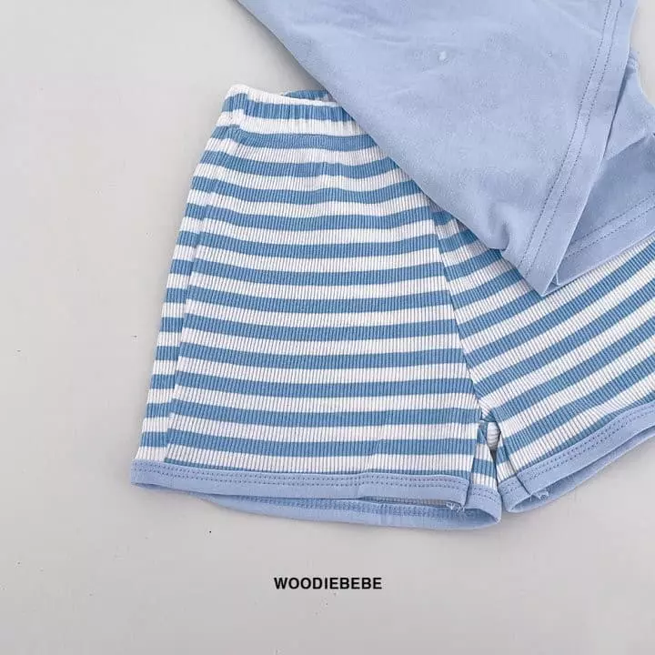 Woodie - Korean Children Fashion - #minifashionista - Bunny Collar Top Bottom Set - 6