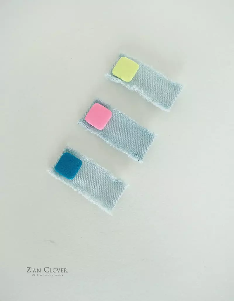 Zan Clover - Korean Children Fashion - #Kfashion4kids - Point Denim Hairpin - 7