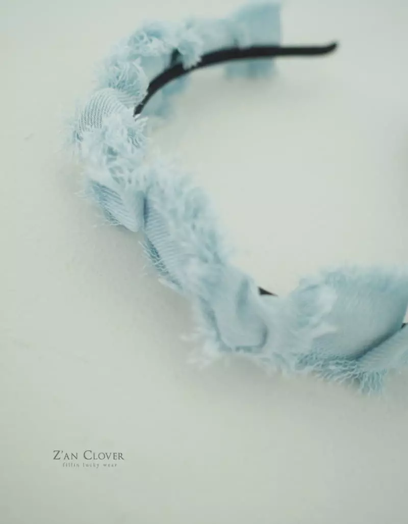 Zan Clover - Korean Children Fashion - #kidzfashiontrend - Denim Twist Hairband - 4