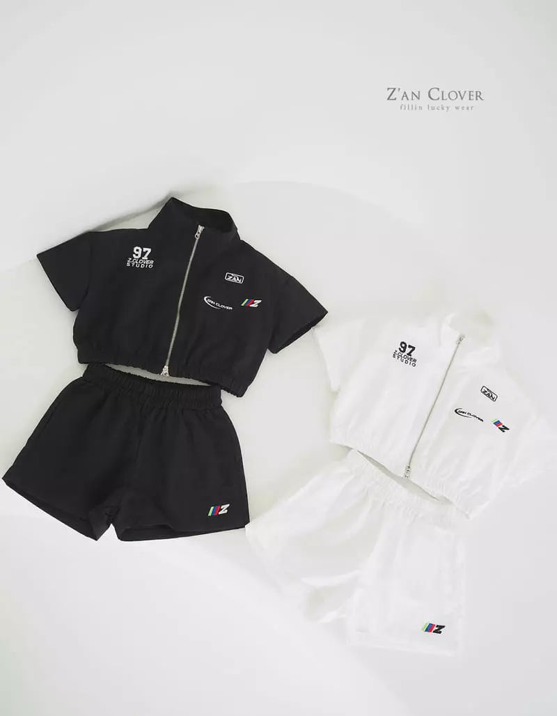 Zan Clover - Korean Children Fashion - #childofig - Anorak Top Bottom Set - 2