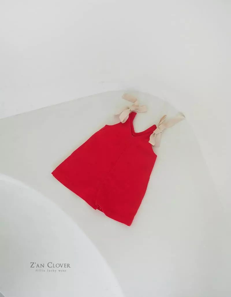 Zan Clover - Korean Children Fashion - #childofig - Ribbon Linen Bodysuit - 5