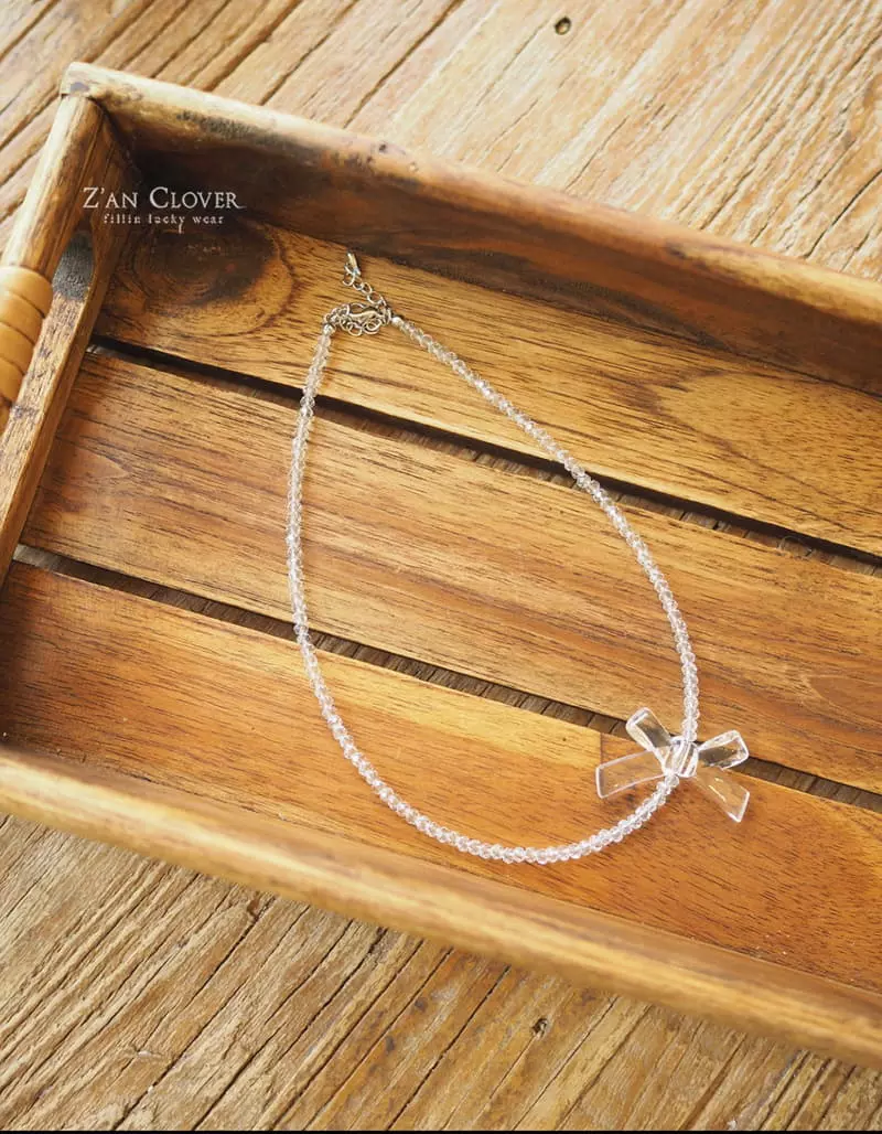 Zan Clover - Korean Children Fashion - #childrensboutique - Ribbon Choker - 3