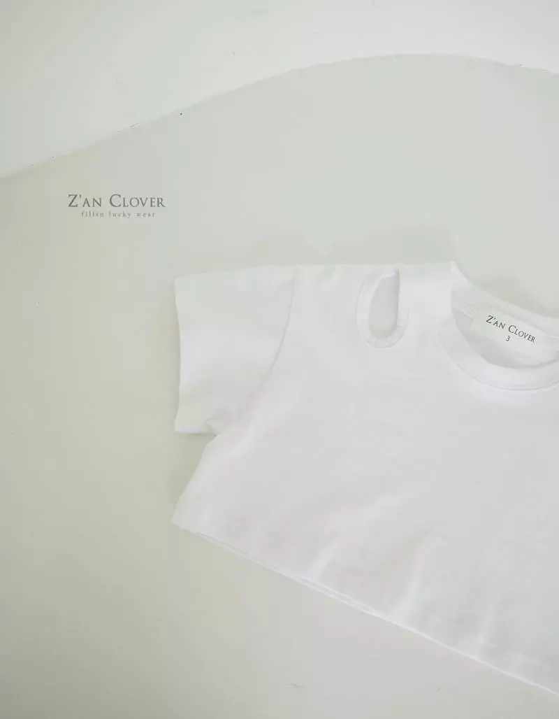 Zan Clover - Korean Children Fashion - #designkidswear - Shoulder Slit Tee - 3