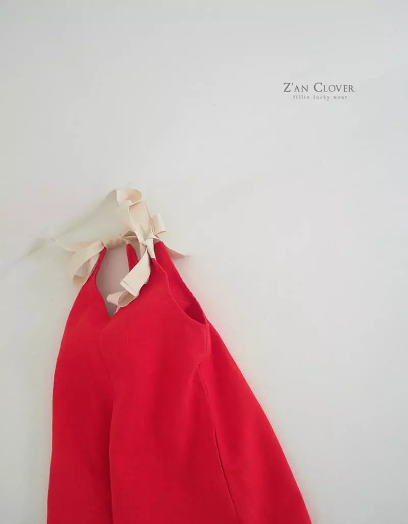 Zan Clover - Korean Children Fashion - #designkidswear - Ribbon Linen Bodysuit - 8