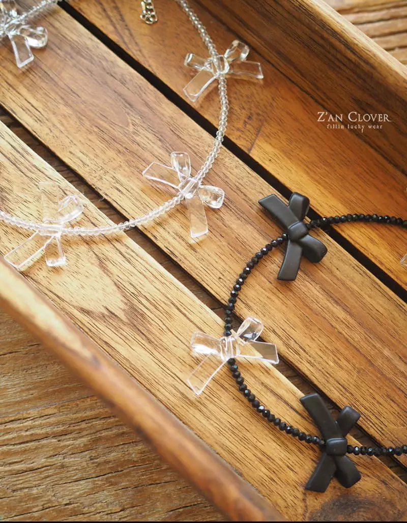Zan Clover - Korean Children Fashion - #designkidswear - Party Ribbon Choker - 3