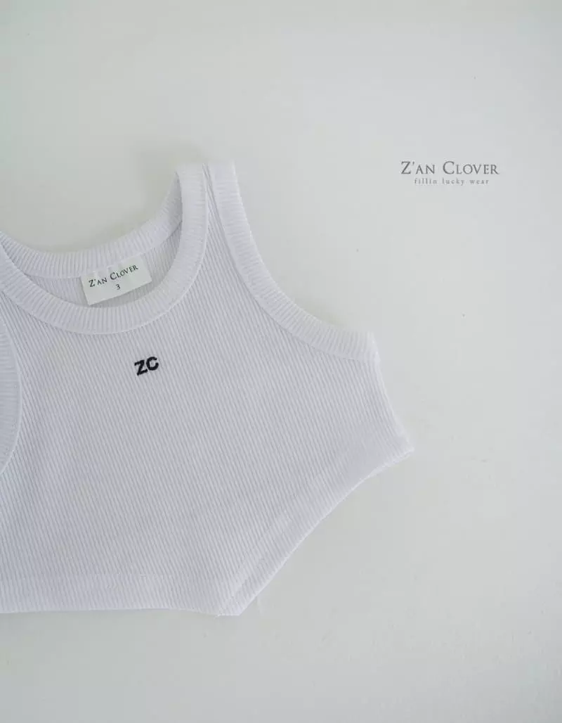Zan Clover - Korean Children Fashion - #discoveringself - Rib Unbal Sleeveless - 2