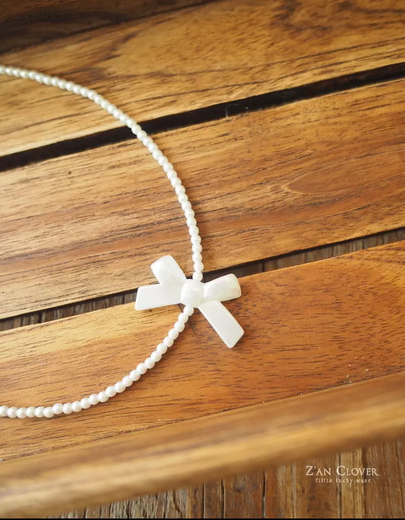 Zan Clover - Korean Children Fashion - #fashionkids - Ribbon Choker - 6