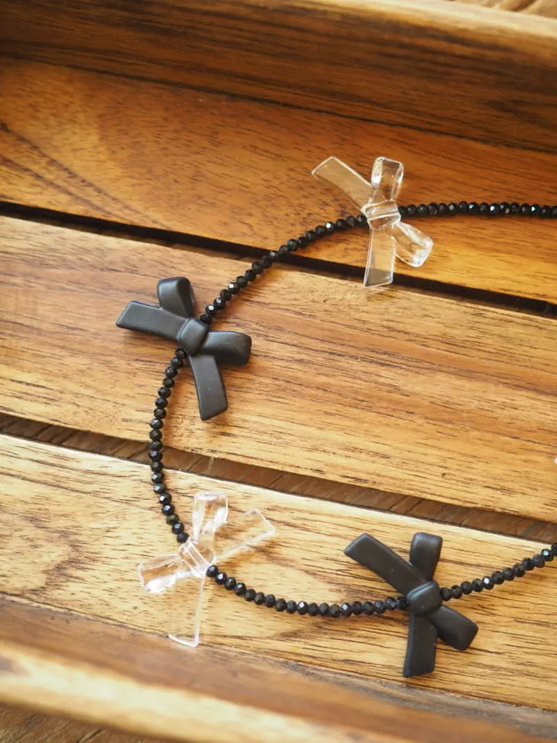 Zan Clover - Korean Children Fashion - #fashionkids - Party Ribbon Choker - 5