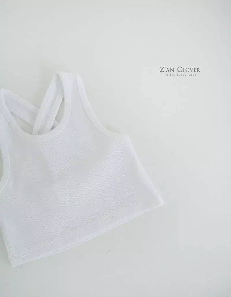 Zan Clover - Korean Children Fashion - #fashionkids - X Rib Sleeveless - 2