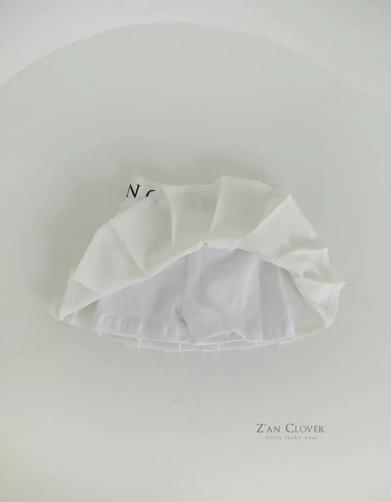 Zan Clover - Korean Children Fashion - #kidsshorts - Banding Pleats Skirt - 5