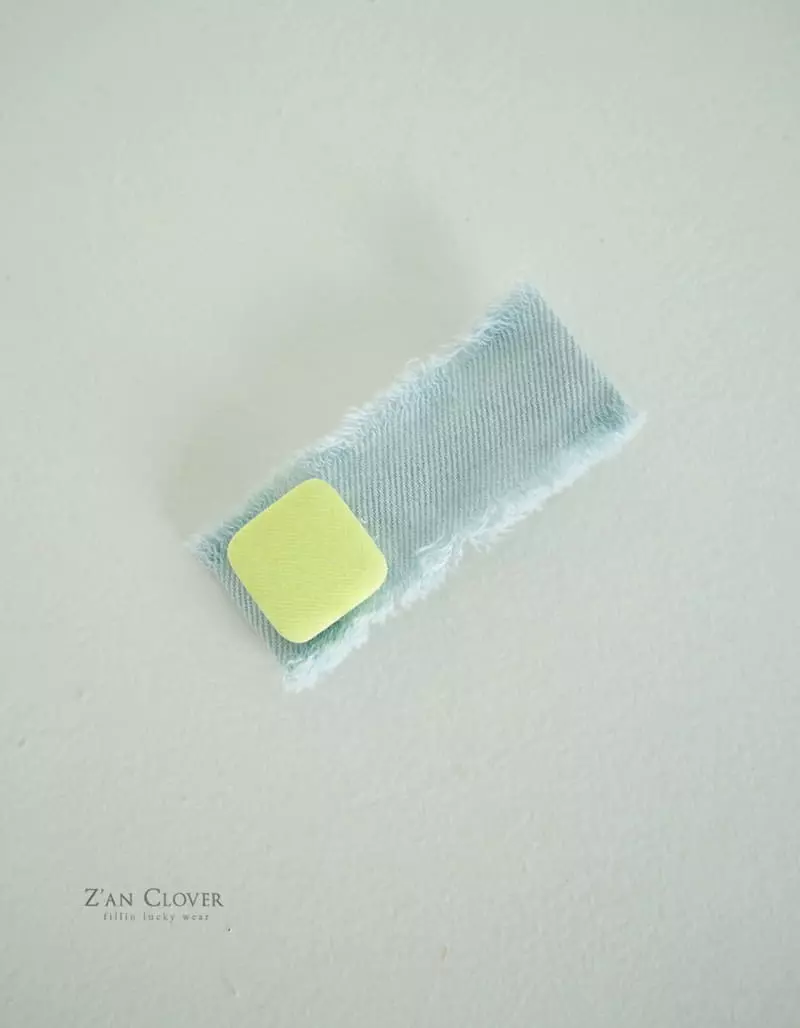 Zan Clover - Korean Children Fashion - #fashionkids - Point Denim Hairpin - 4