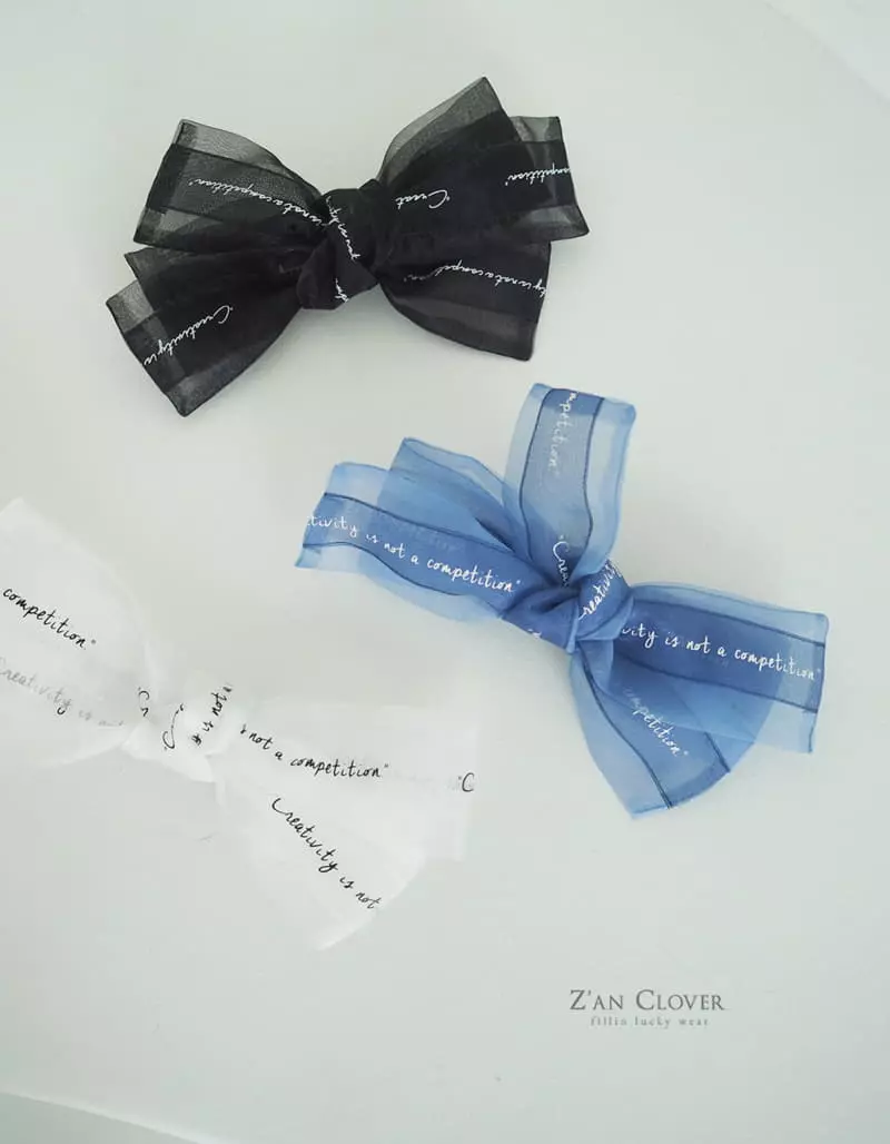 Zan Clover - Korean Children Fashion - #kidsshorts - Lettering Hairpin - 2