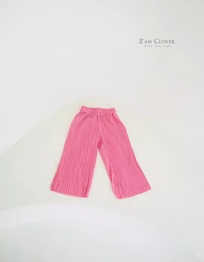 Zan Clover - Korean Children Fashion - #kidsstore - Wide Pleats Pants - 2