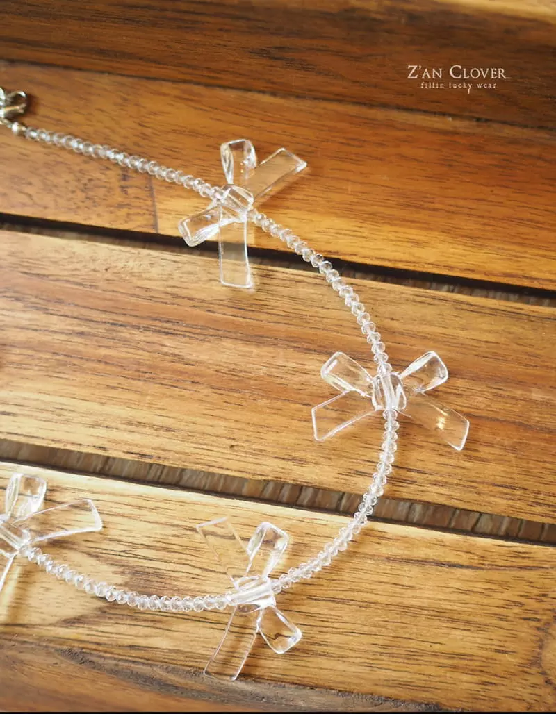 Zan Clover - Korean Children Fashion - #kidsstore - Party Ribbon Choker - 7