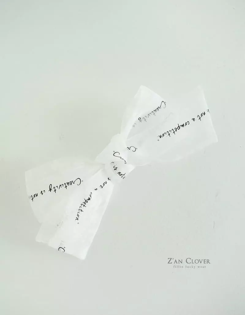 Zan Clover - Korean Children Fashion - #kidsstore - Lettering Hairpin - 3