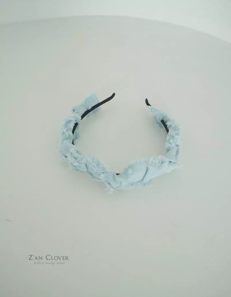 Zan Clover - Korean Children Fashion - #kidsstore - Denim Twist Hairband - 2