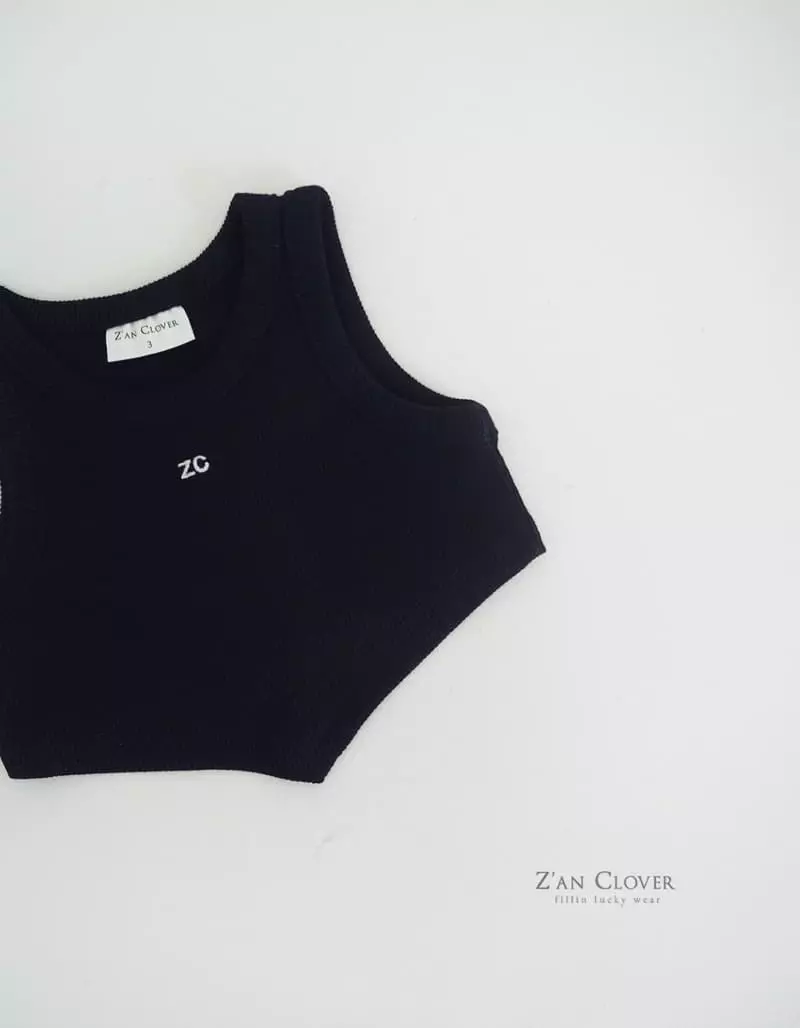 Zan Clover - Korean Children Fashion - #kidsstore - Rib Unbal Sleeveless - 5