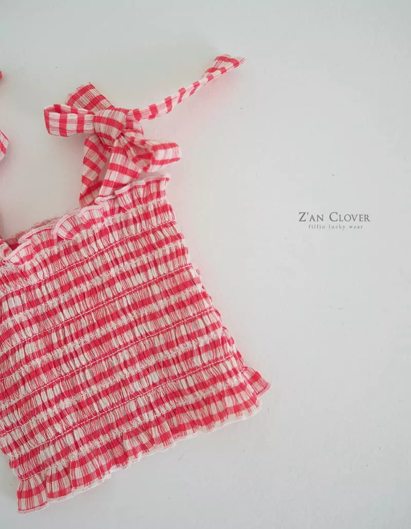 Zan Clover - Korean Children Fashion - #kidsstore - Gobang Check Top - 2