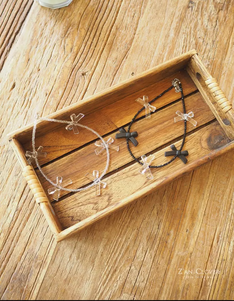 Zan Clover - Korean Children Fashion - #kidzfashiontrend - Party Ribbon Choker - 8