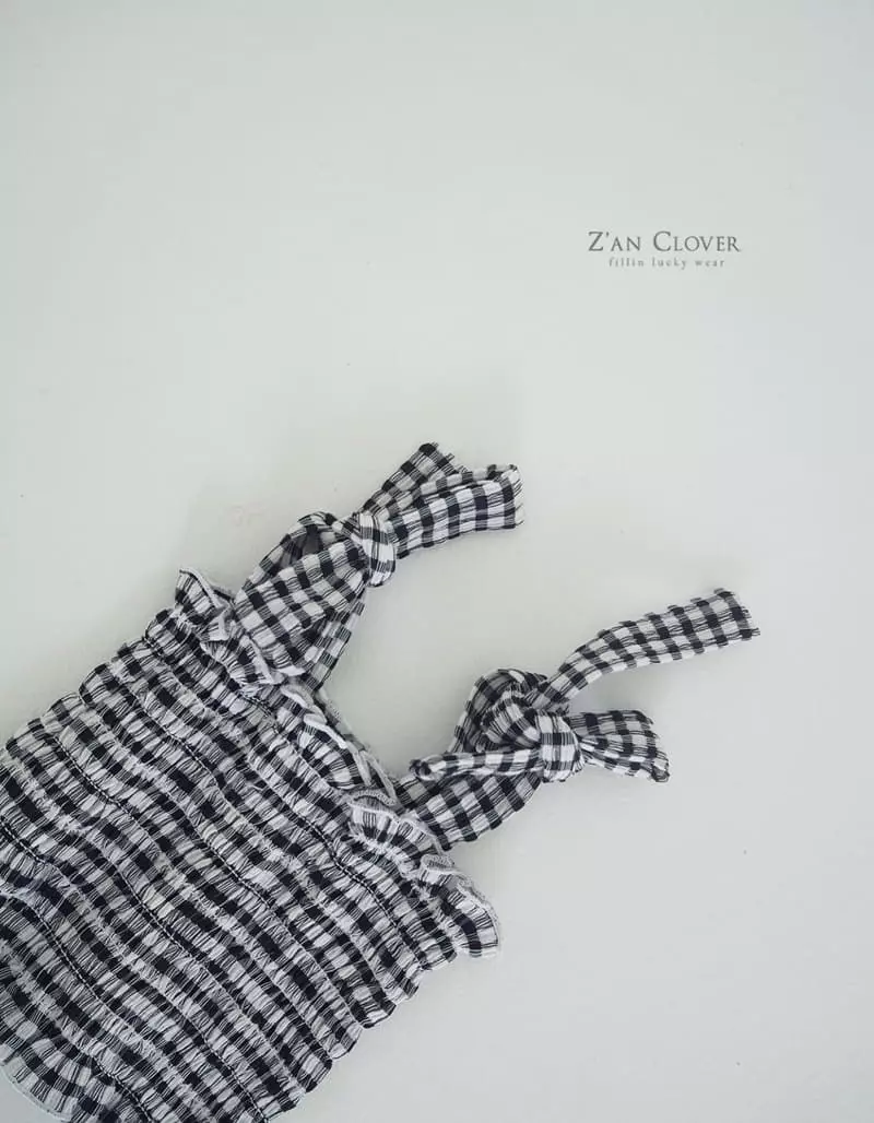 Zan Clover - Korean Children Fashion - #littlefashionista - Gobang Check Top - 5
