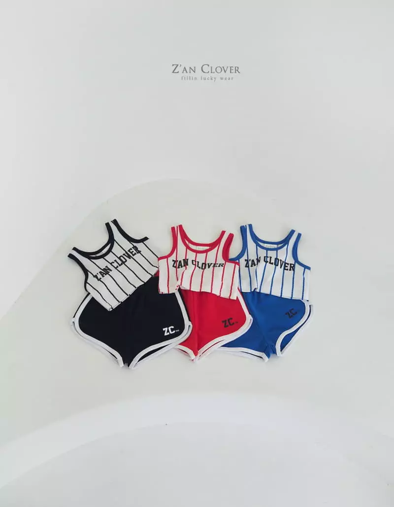 Zan Clover - Korean Children Fashion - #prettylittlegirls - Basket Ball Top Bottom Set