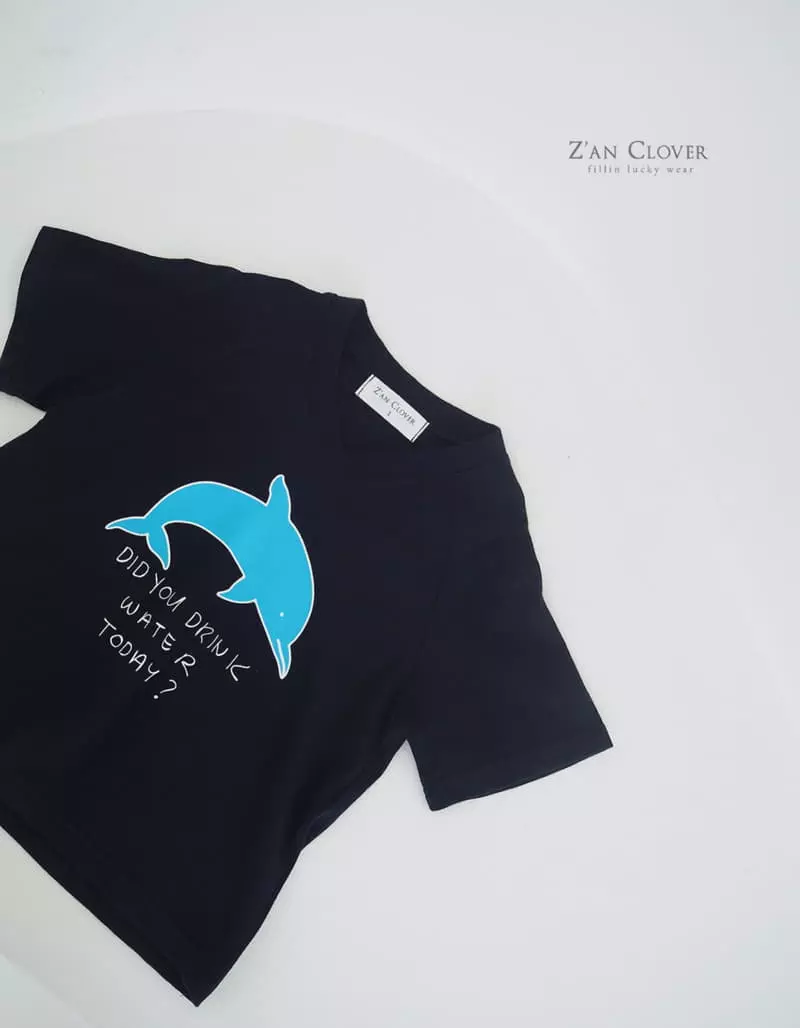 Zan Clover - Korean Children Fashion - #stylishchildhood - Dolphin Long Tee - 6
