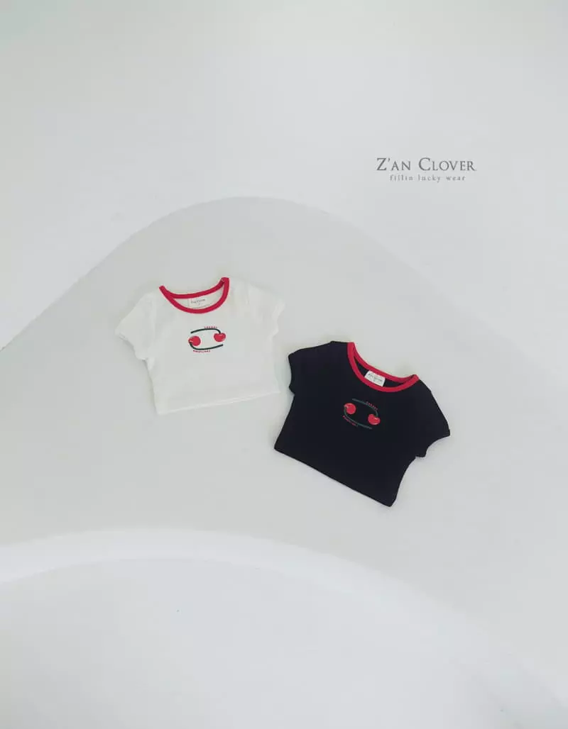 Zan Clover - Korean Children Fashion - #todddlerfashion - Cherry Tee - 7