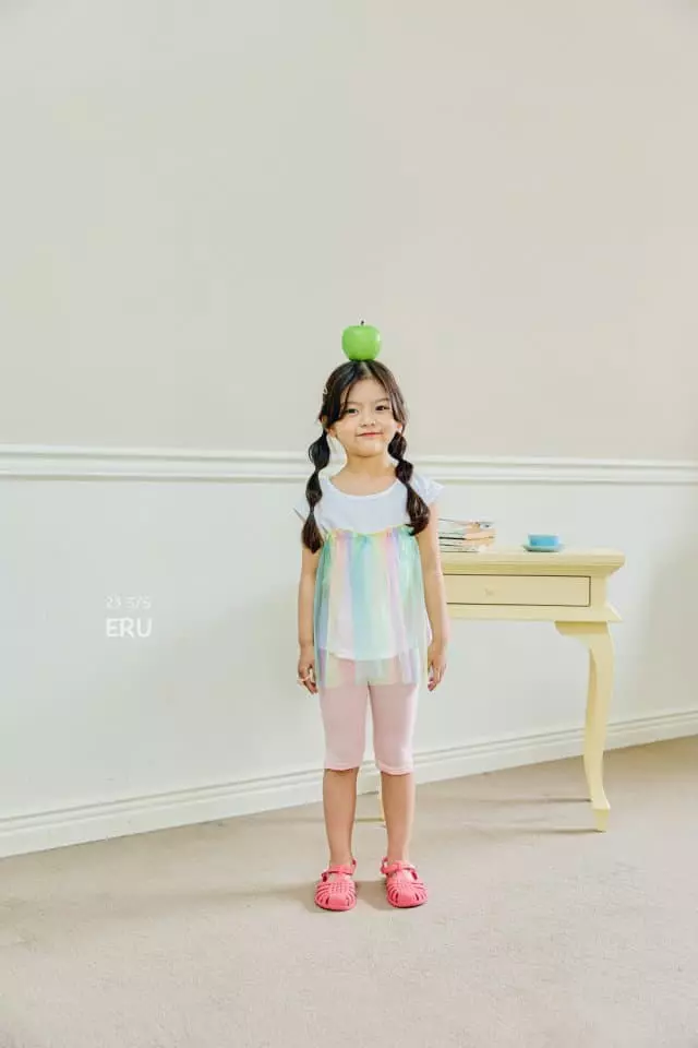 e.ru - Korean Children Fashion - #littlefashionista - Rainbow Long Tee - 3