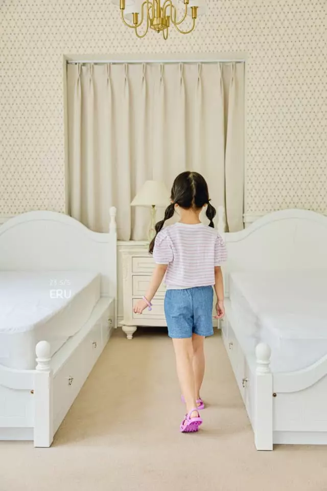 e.ru - Korean Children Fashion - #prettylittlegirls - Denim Cherry Pants - 5