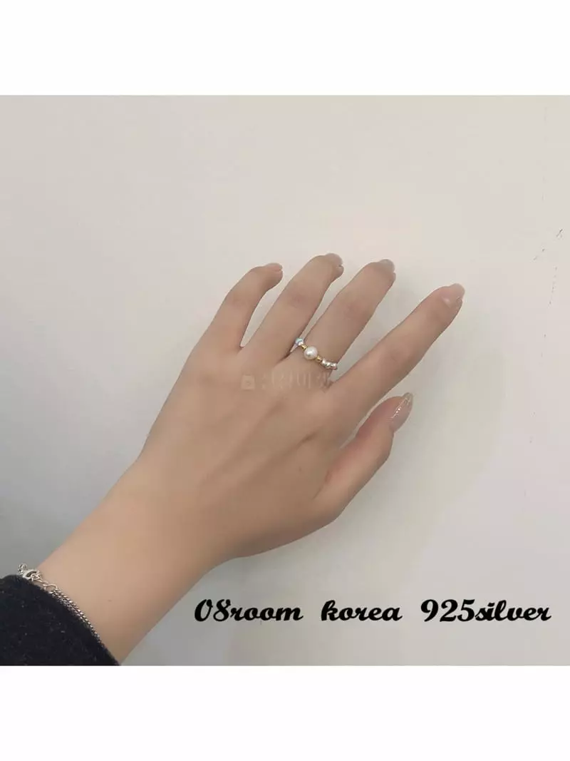 08 Room - Korean Women Fashion - #momslook - Silver Ring 1115