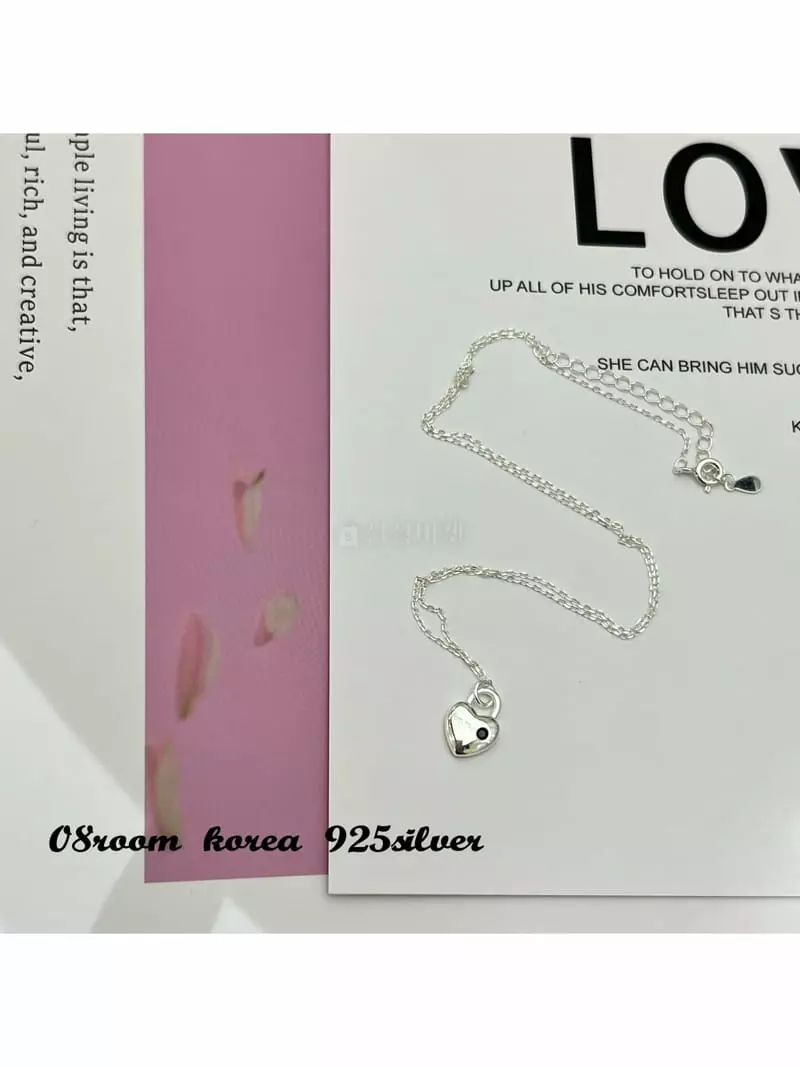 08 Room - Korean Women Fashion - #momslook - Silver Necklace 1506 - 2