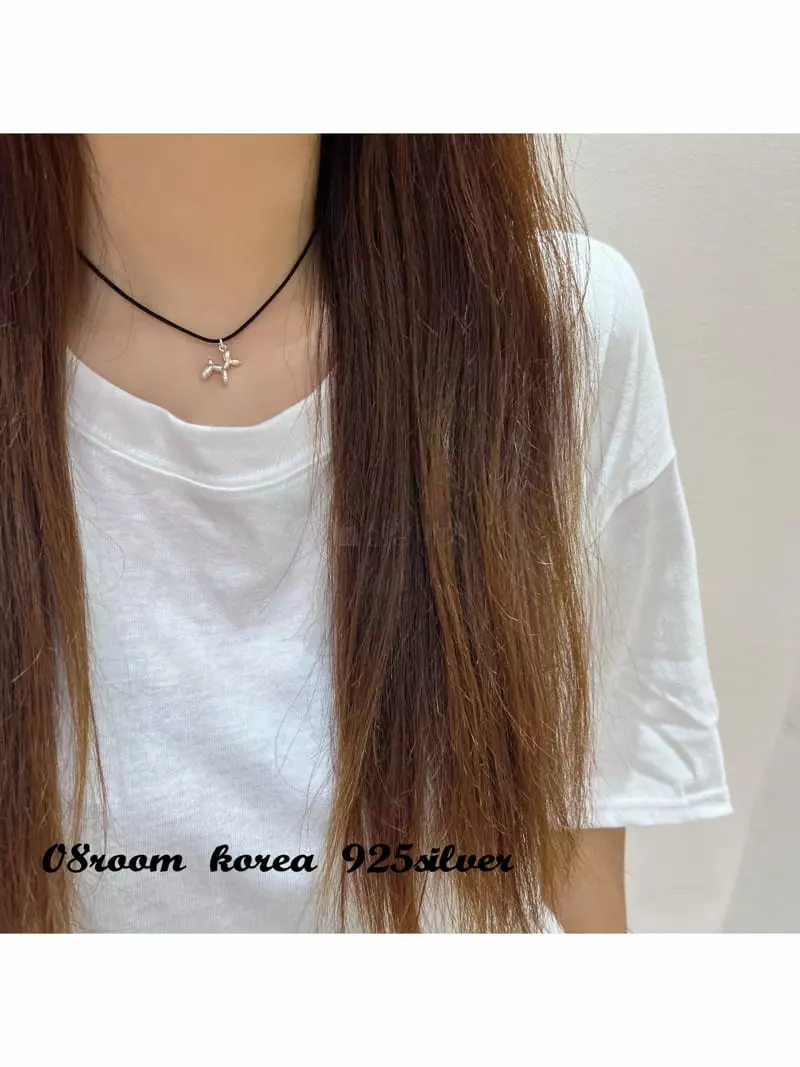 08 Room - Korean Women Fashion - #momslook - Silver Necklace 1491