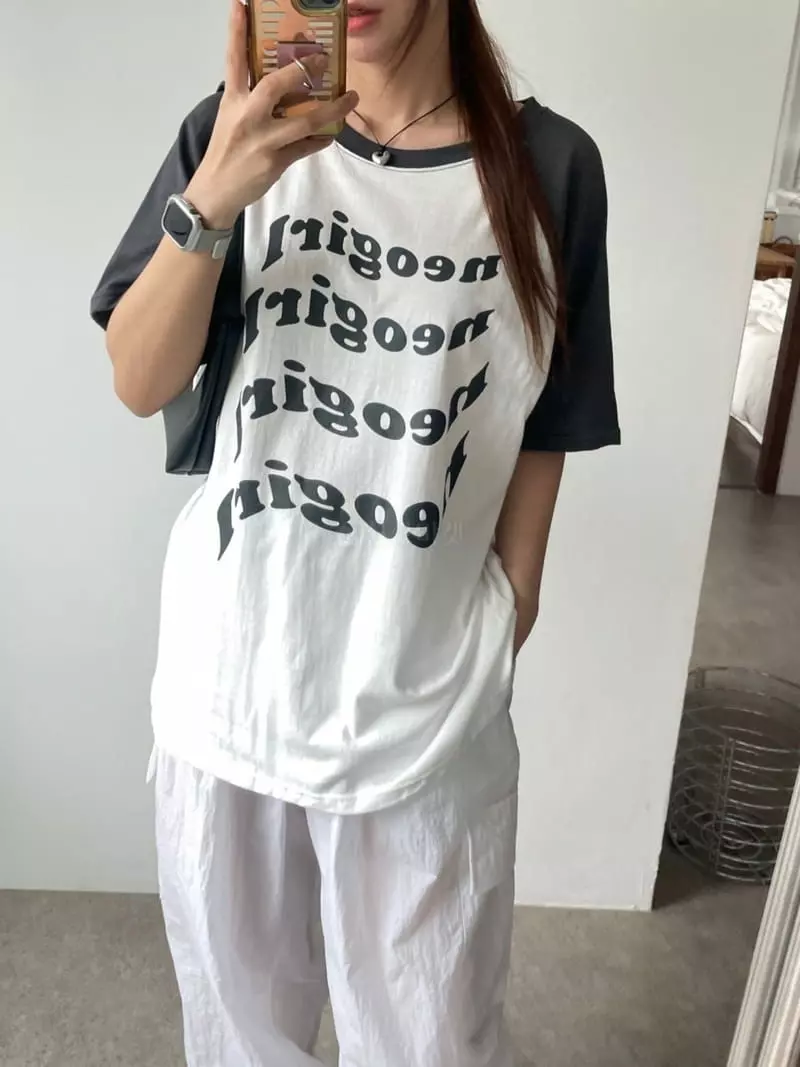 08 Room - Korean Women Fashion - #thatsdarling - Neo Raglan Tee