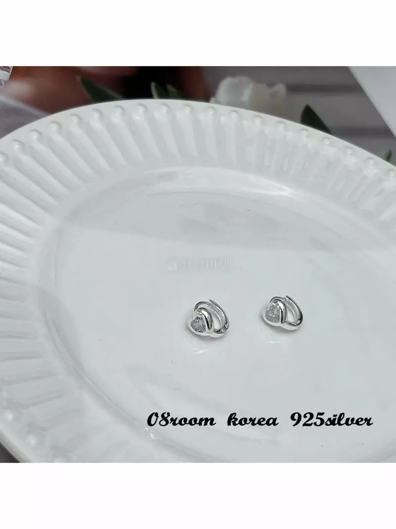 08 Room - Korean Women Fashion - #womensfashion - Silver Earring 1426