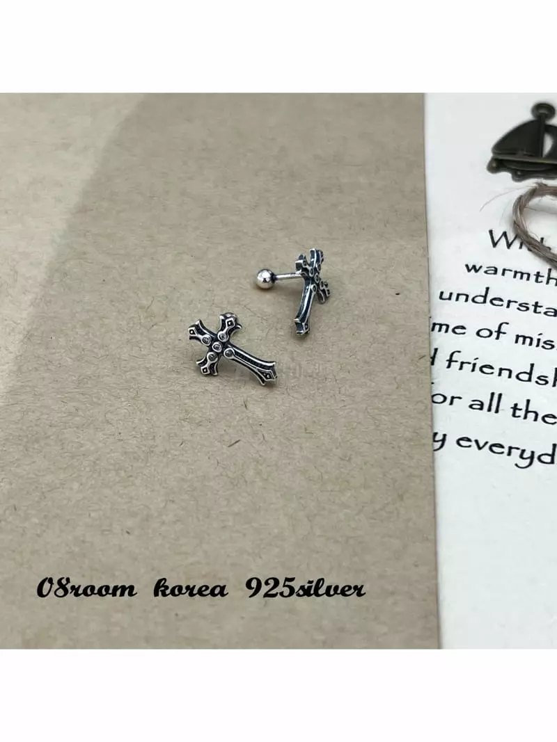 08 Room - Korean Women Fashion - #womensfashion - Silver Earring 1421 - 2