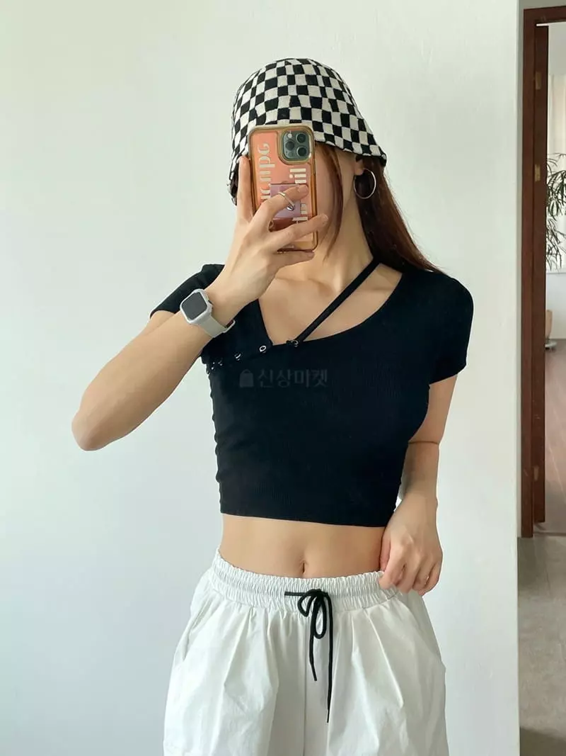 08 Room - Korean Women Fashion - #momslook - 3 Way Tee - 4