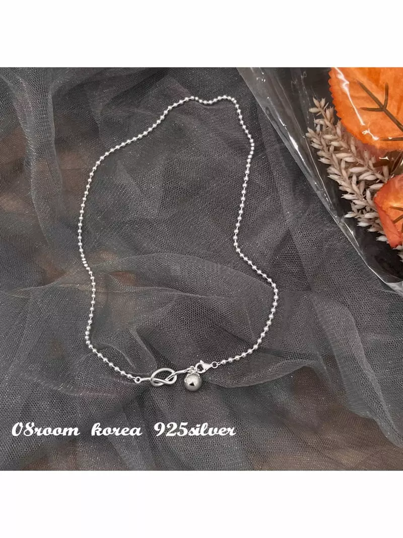 08 Room - Korean Women Fashion - #womensfashion - Silver Necklace 1454